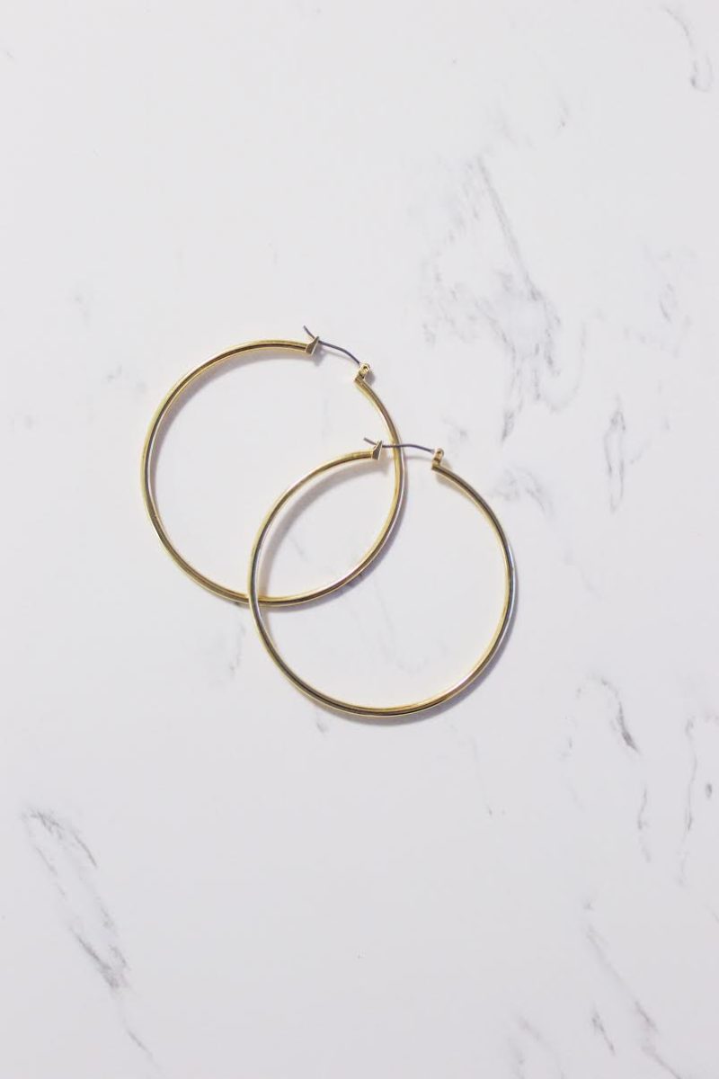 Emily Lucille - J.Crew Antique-Gold Hoop Earrings