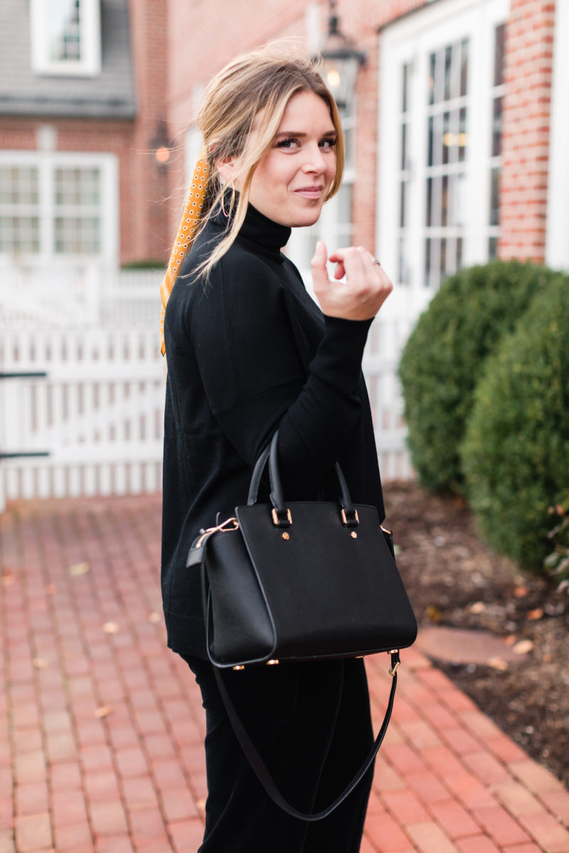 Chic and Cozy Holiday Outfit - Emily Lucille 