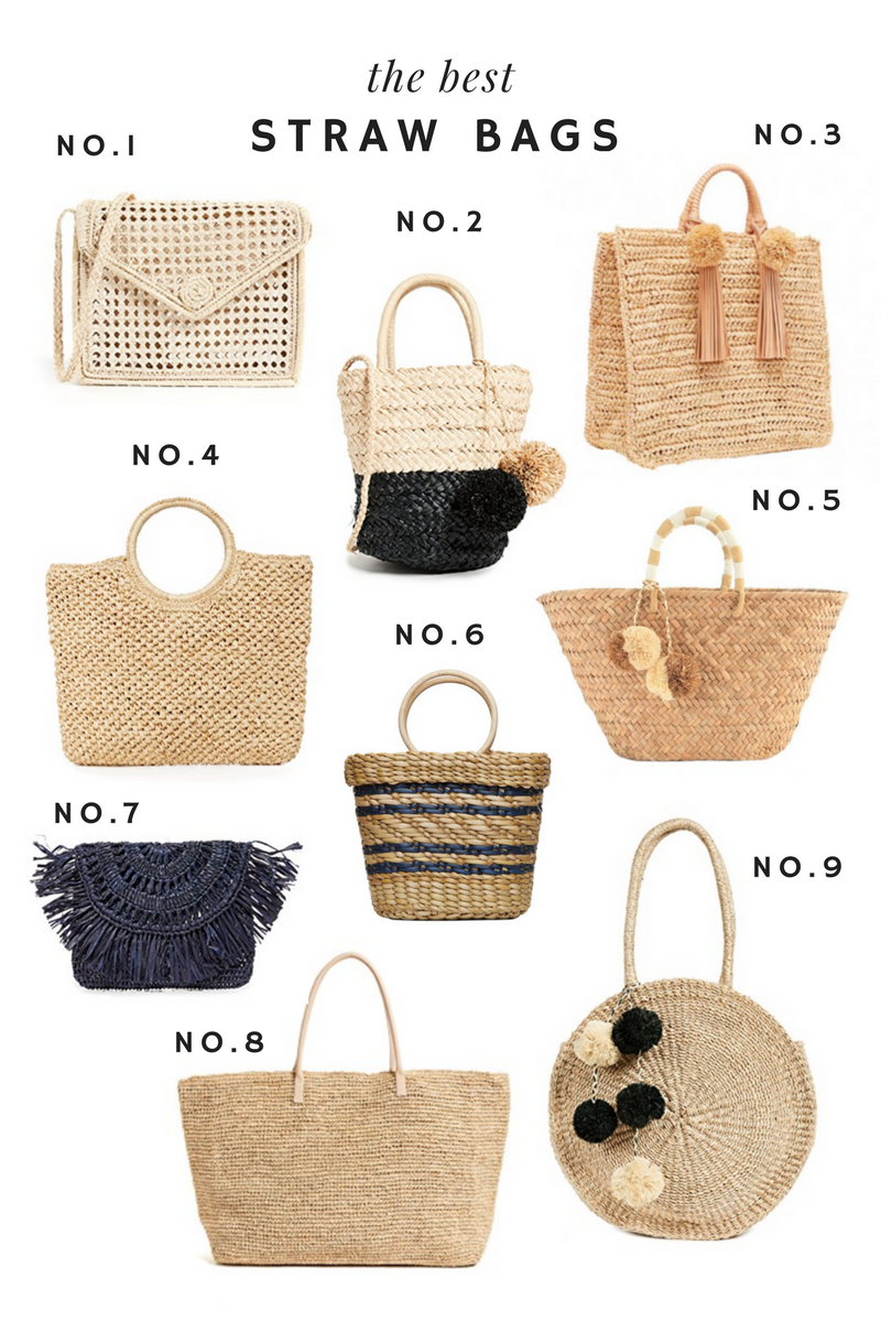 The Best Straw Bags - Emily Lucille